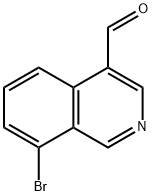 4-Isoquinolinecarboxaldehyde, 8-bromo- Structure