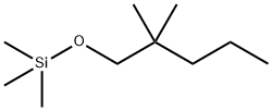 Silane, [(2,?2-?dimethylpentyl)?oxy]?trimethyl- Structure