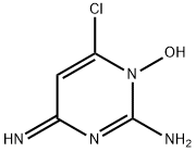 2-Pyrimidinamine, 6-chloro-1,4-dihydro-1-hydroxy-4-imino- Structure