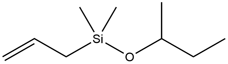 Silane, dimethyl(1-?methylpropoxy)?-?2-?propen-?1-?yl- Struktur