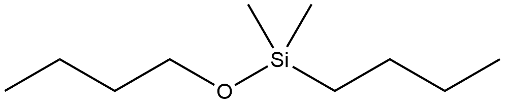 Silane, butoxybutyldimethyl- Struktur