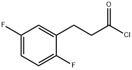 Benzenepropanoyl chloride, 2,5-difluoro- Struktur