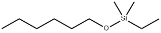 Silane, ethyl(hexyloxy)?dimethyl- Struktur