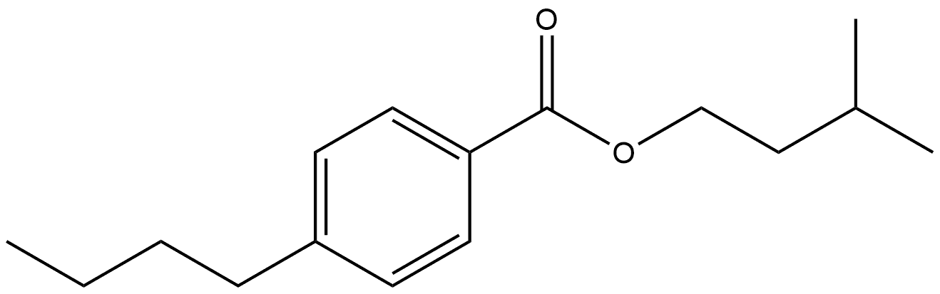 3-Methylbutyl 4-butylbenzoate 结构式