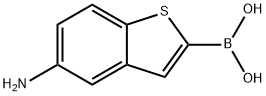 5-氨基苯并噻吩-2-硼酸 结构式