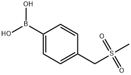 Boronic acid, B-[4-[(methylsulfonyl)methyl]phenyl]- Structure