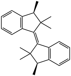 trans-1-(3S,2,2-Trimethyl-1-indanylidene)-3S,2,2-trimethylindan 结构式