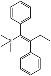 Benzene, 1,1'-[(1Z)-1-ethyl-2-(trimethylsilyl)-1,2-ethenediyl]bis-