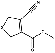 3-Thiophenecarboxylic acid, 4-cyano-2,5-dihydro-, methyl ester Structure