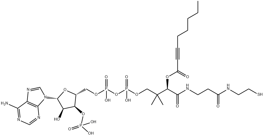 2-octynoyl-coenzyme A Struktur