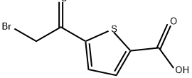5-(2-溴乙酰基)-噻吩-2-羧酸, 96543-76-9, 结构式