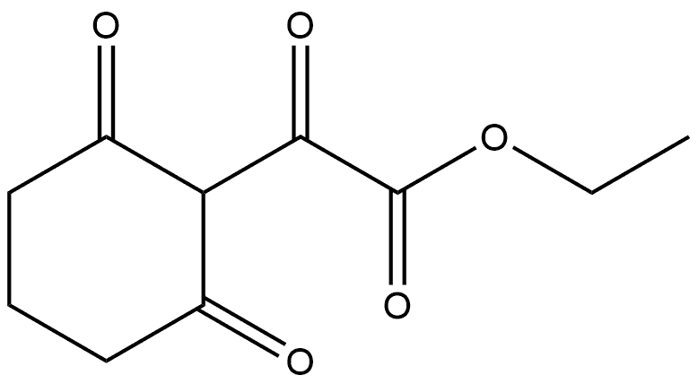 Cyclohexaneacetic acid, α,2,6-trioxo-, ethyl ester Structure