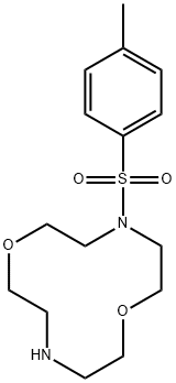 1,7-Dioxa-4,10-diazacyclododecane, 4-[(4-methylphenyl)sulfonyl]- Structure