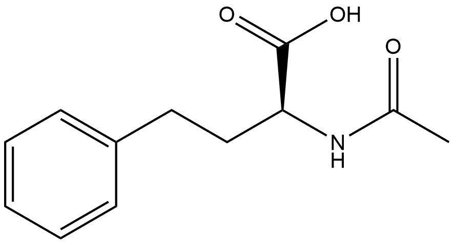 (2S)-2-acetamido-4-phenylbutanoic acid Structure