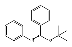 Benzenecarboximidic acid, N-phenyl-, trimethylsilyl ester (9CI) Struktur