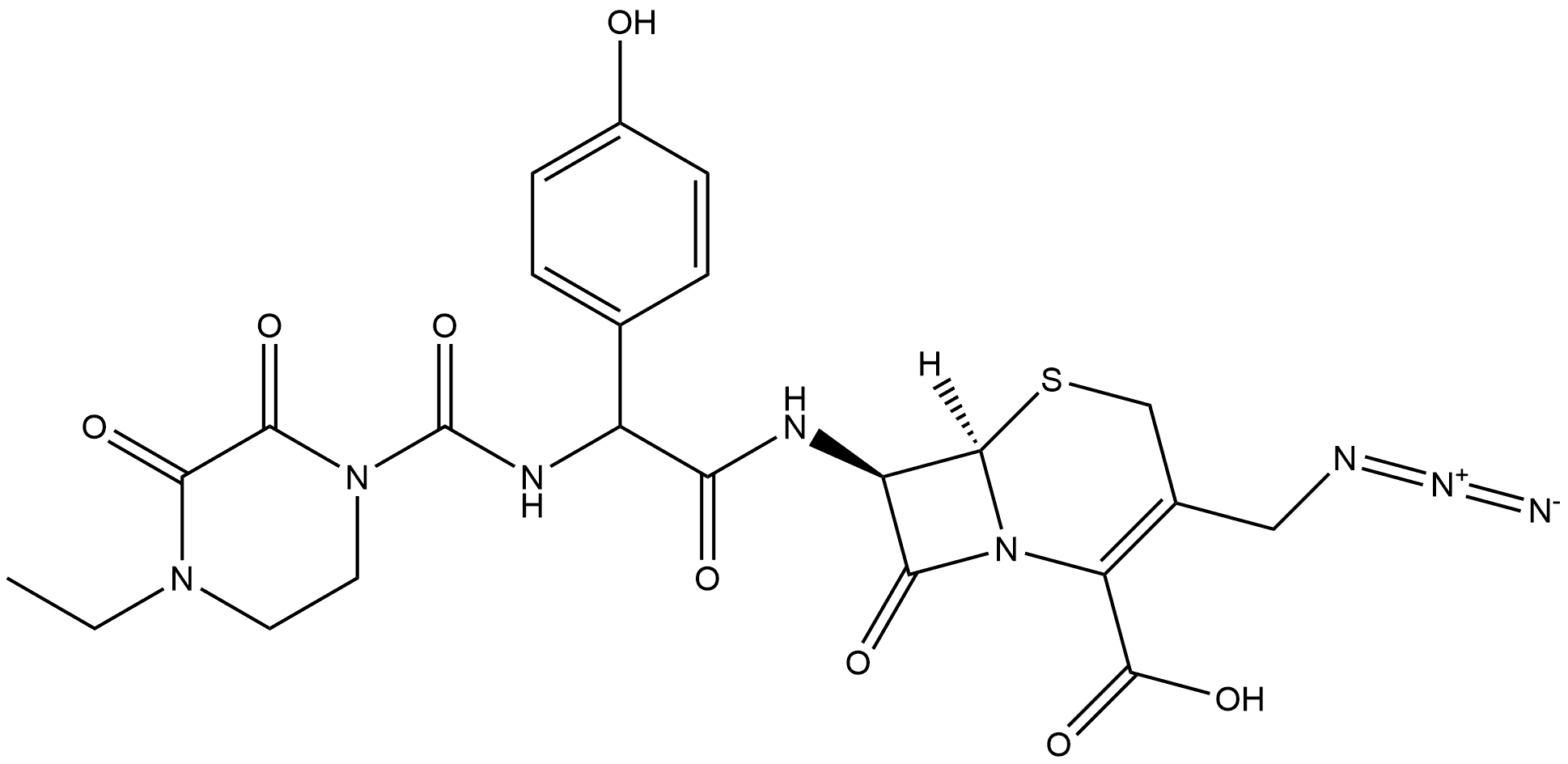 头孢哌酮杂质26 结构式