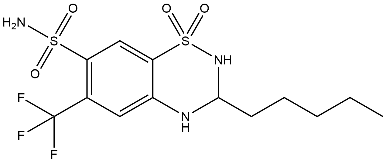(+)-Penflutizide Struktur