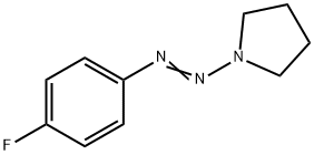 Pyrrolidine, 1-[2-(4-fluorophenyl)diazenyl]- Structure