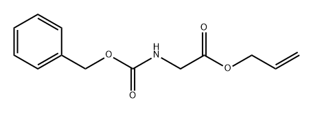 Glycine, N-[(phenylmethoxy)carbonyl]-, 2-propen-1-yl ester 化学構造式