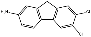 9H-Fluoren-2-amine, 6,7-dichloro- Struktur