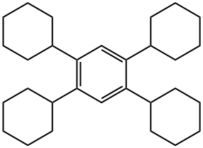 Benzene, 1,2,4,5-tetracyclohexyl- Structure