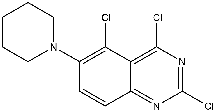 2,4,5-Trichloro-6-piperidin-1-yl-quinazoline Structure