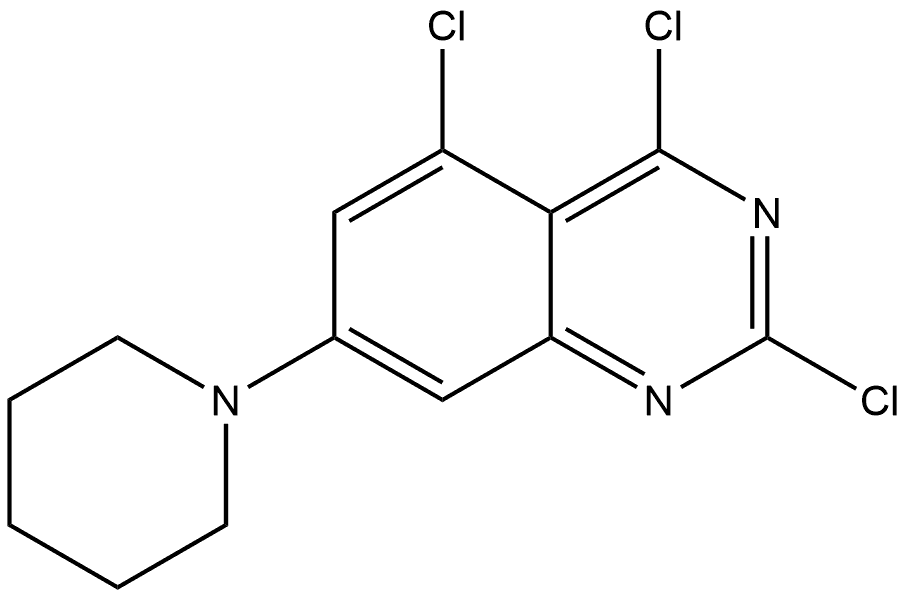 2,4,5-Trichloro-7-piperidin-1-yl-quinazoline 结构式