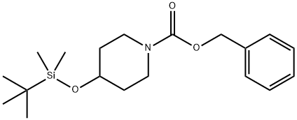 1-Piperidinecarboxylic acid, 4-[[(1,1-dimethylethyl)dimethylsilyl]oxy]-, phenylmethyl ester