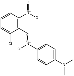 (NZ)-N-[(2-chloro-6-nitrophenyl)methylidene]-4-(dimethylamino)-N-oxidoanilinium Structure