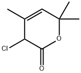 2H-Pyran-2-one, 3-chloro-3,6-dihydro-4,6,6-trimethyl-