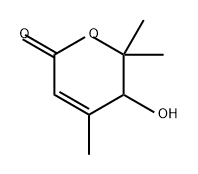 2H-Pyran-2-one, 5,6-dihydro-5-hydroxy-4,6,6-trimethyl-
