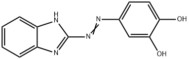 2-(3',4'-dihydroxyphenyl-1-azo)benzimidazole 结构式