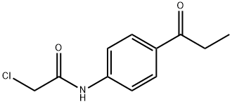 Acetamide, 2-chloro-N-[4-(1-oxopropyl)phenyl]- Structure