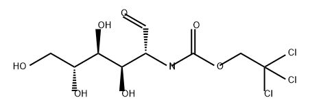 D-Glucose, 2-deoxy-2-[[(2,2,2-trichloroethoxy)carbonyl]amino]- Structure