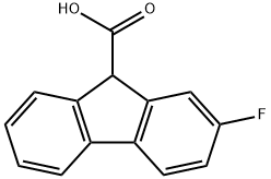 9H-Fluorene-9-carboxylic acid, 2-fluoro- 化学構造式