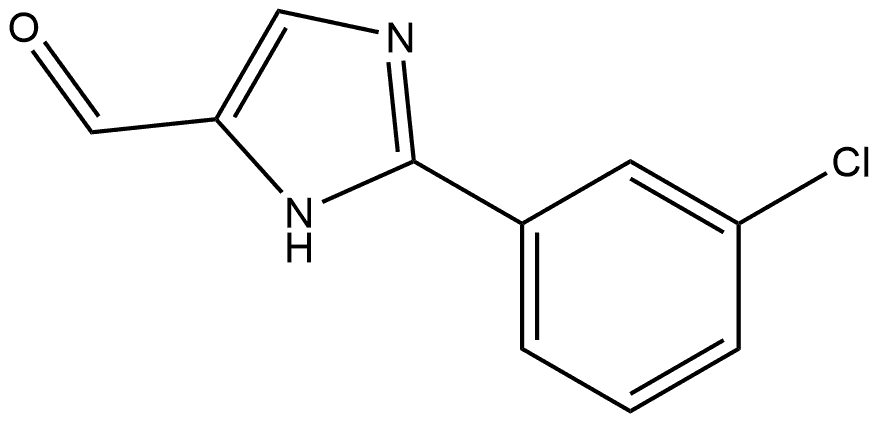 2-(3-Chlorophenyl)-1H-imidazole-5-carboxaldehyde Structure