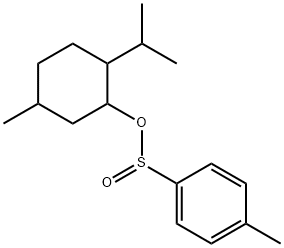 Benzenesulfinic acid, 4-methyl-, 5-methyl-2-(1-methylethyl)cyclohexyl ester 化学構造式