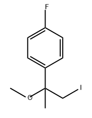 Benzene, 1-fluoro-4-(2-iodo-1-methoxy-1-methylethyl)-