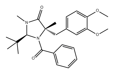 4-Imidazolidinone, 1-benzoyl-5-[(3,4-dimethoxyphenyl)methyl]-2-(1,1-dimethylethyl)-3,5-dimethyl-, (2S,5S)-