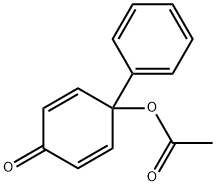 2,5-Cyclohexadien-1-one, 4-(acetyloxy)-4-phenyl- Struktur