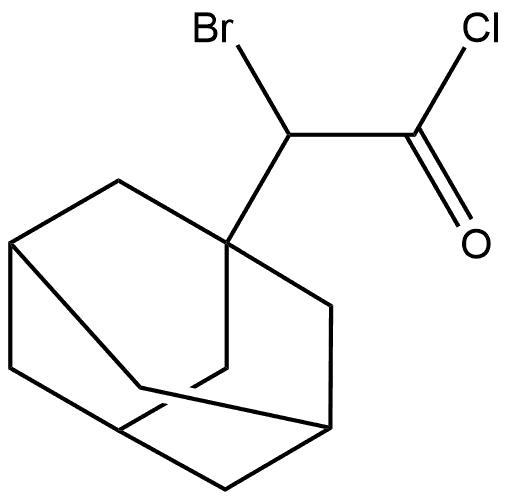 Tricyclo[3.3.1.13,7]decane-1-acetyl chloride, α-bromo- Structure