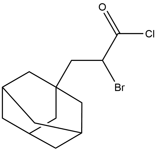 Tricyclo[3.3.1.13,7]decane-1-propanoyl chloride, α-bromo-