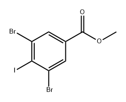 Benzoic acid, 3,5-dibromo-4-iodo-, methyl ester Struktur