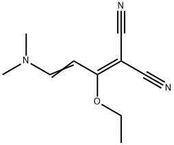 2-(3-(二甲氨基)-1-乙氧基烯丙基)丙二腈,98645-41-1,结构式