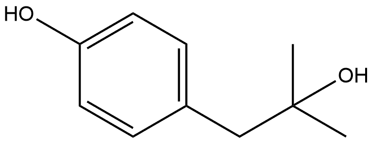 4-(2-羟基-2-甲基丙基)苯酚,98815-43-1,结构式