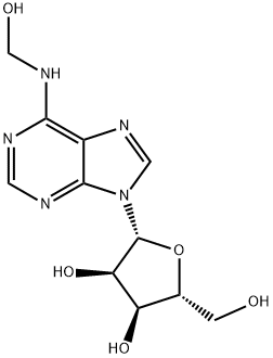 N(6)-hydroxymethyladenosine, 98897-14-4, 结构式