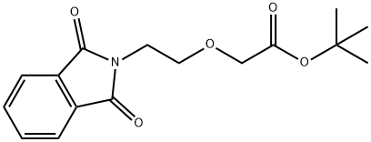 Acetic acid, 2-[2-(1,3-dihydro-1,3-dioxo-2H-isoindol-2-yl)ethoxy]-, 1,1-dimethylethyl ester Structure