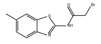 Acetamide, 2-bromo-N-(6-methyl-2-benzothiazolyl)- 结构式