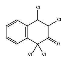2(1H)-Naphthalenone, 1,1,3,4-tetrachloro-3,4-dihydro- Structure