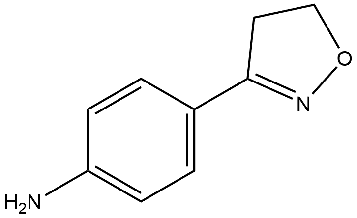 4-(4,5-dihydro-1,2-oxazol-3-yl)aniline 结构式